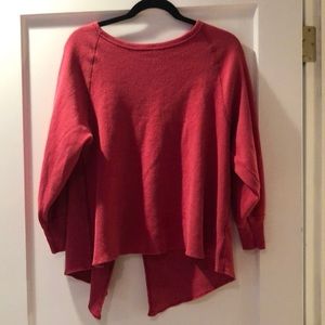 Free People pink three quarter sleeve